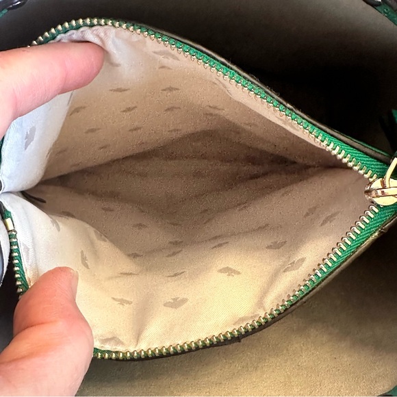 Kate Spade Marti leather large bucket bag in Kelly green / snow pea - Picture 12 of 15